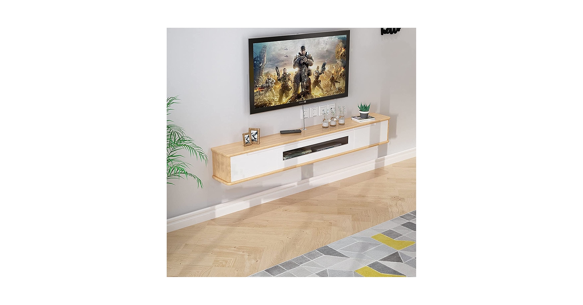 Amazon｜ZYHHJAP 壁掛けテレビ台 壁掛け 棚 壁面テレビ台 壁掛け
